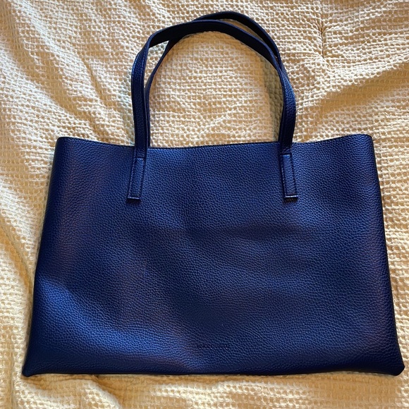 Vince Camuto Black Leather Tote - Picture 2 of 5